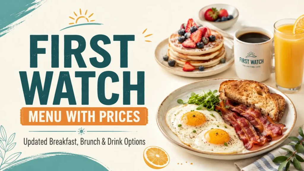 First Watch Menu With Prices