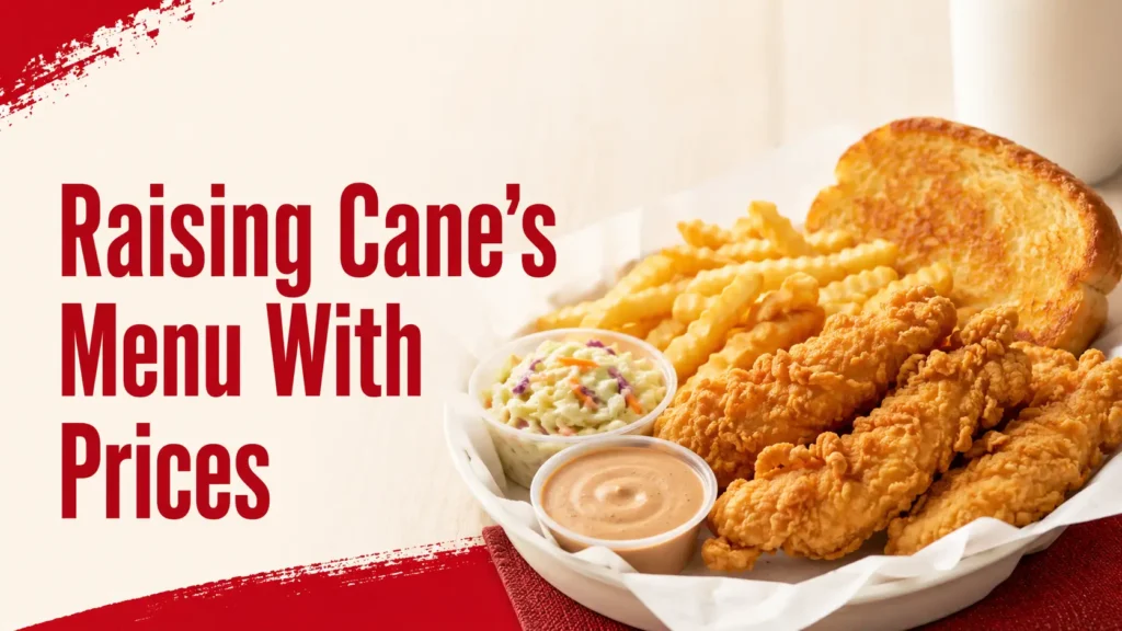Raising Cane’s Menu With Prices