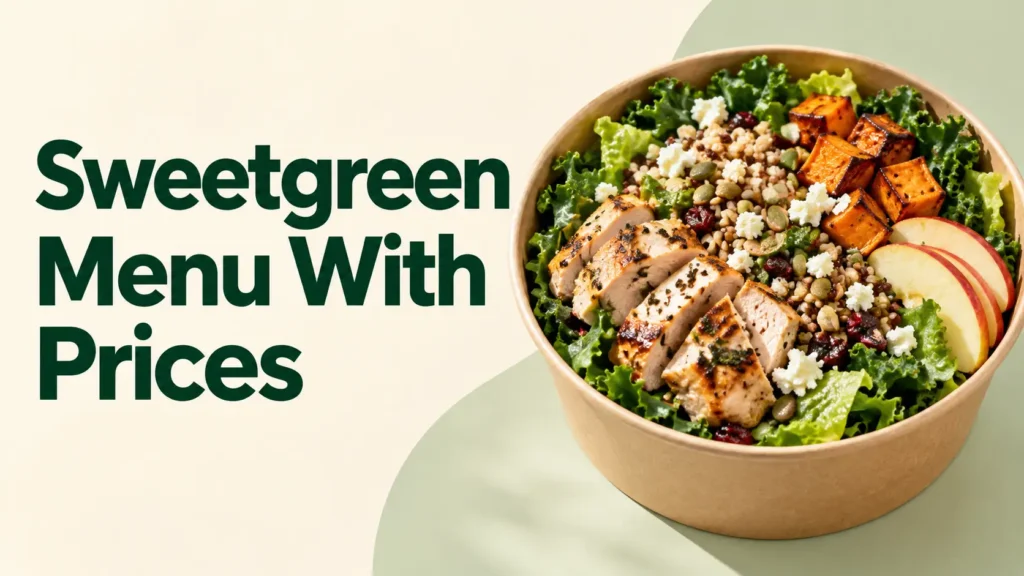 Sweetgreen Menu With Prices
